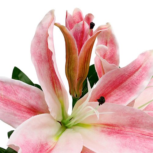 kohteita Keinotekoinen lilja Pink Real Touch 100cm