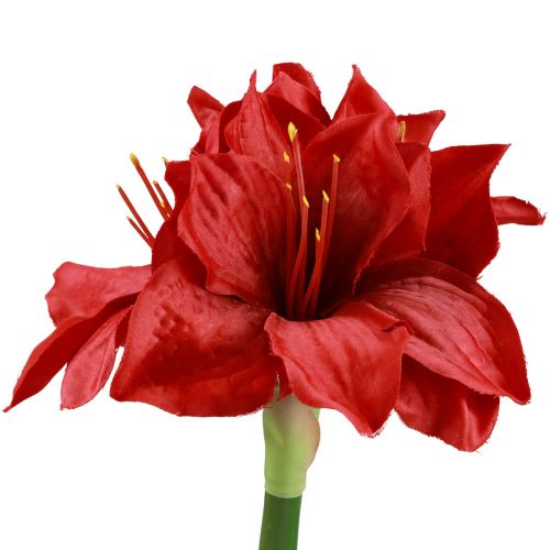 Keinotekoiset Amaryllis joulukukat Punaiset tekokukat L40cm