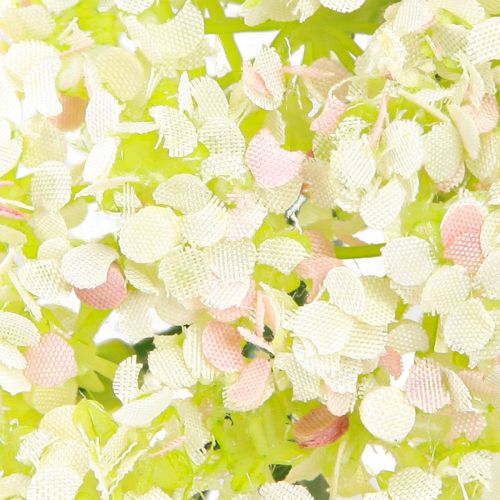 Floristik24 Tekokukkaseppele minipöytäkoristelu valkoinen pinkki Ø12cm 6 kpl