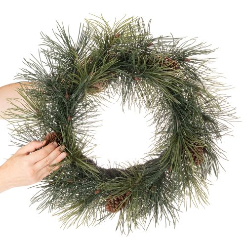 Keinotekoinen männynoksaseppele käpyillä 60 cm | Floristik24.fi