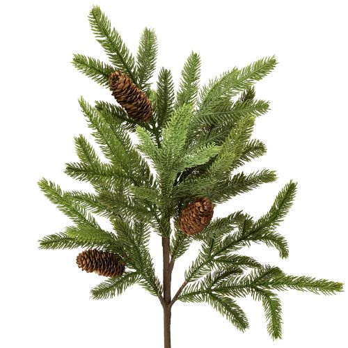 Keinotekoinen kuusenoksa aidoilla käpyillä Jouluoksa 78cm