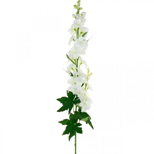 Floristik24 Keinotekoinen Delphinium valkoinen keinotekoinen kukka silkkikukat 98cm