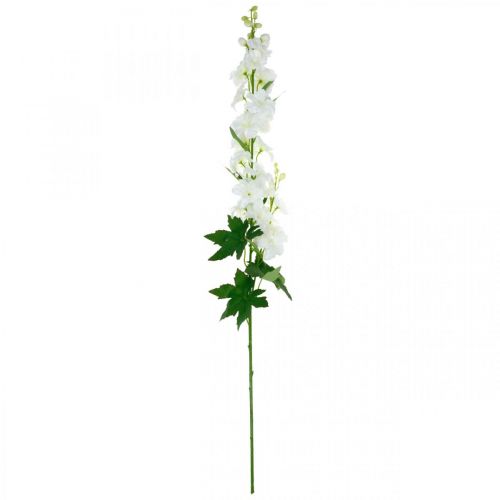 Floristik24 Keinotekoinen Delphinium valkoinen keinotekoinen kukka silkkikukat 98cm