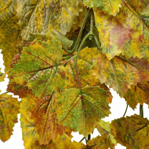 Keinotekoiset viiniköynnöksen lehdet Keltainen Ruskea Vihreä Riippuvat oksat L95cm
