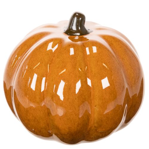 Keraaminen kurpitsa LED Halloween-koriste pieni 10 cm | Floristik24.fi