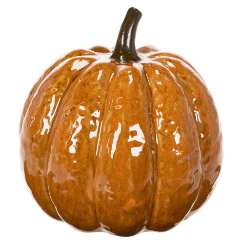 Keraaminen kurpitsa halloween LED-koriste 15 cm | Floristik24.fi