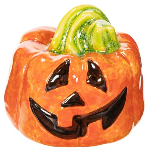 Koristeellinen keraaminen kurpitsahahmo syksyyn ja halloweeniin, 8 cm | Floristik24.fi