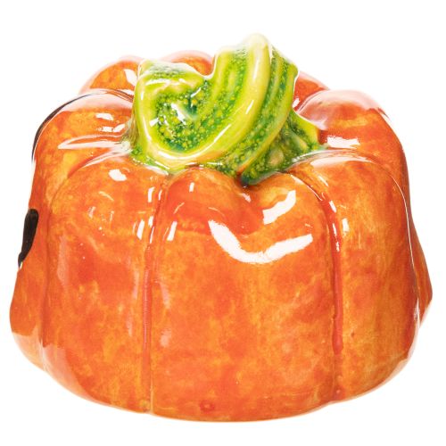 Koristeellinen keraaminen kurpitsahahmo syksyyn ja halloweeniin, 8 cm | Floristik24.fi