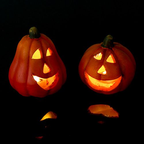 Floristik24 Kurpitsa lyhty sekoitus 6cm - 8cm LED 6kpl