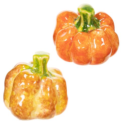 Koristeelliset kurpitsat syksyiseen pöytäkoristeeseen, 6 cm, 2 kpl