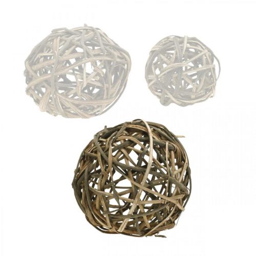 Floristik24 Deco Ball Vine Wood Luonnollinen Ø25cm