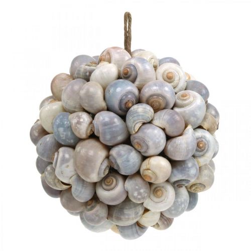 kohteita Koristeellinen pallo merikotiloita simpukankuoripallo luonnonkoriste merellinen Ø19cm