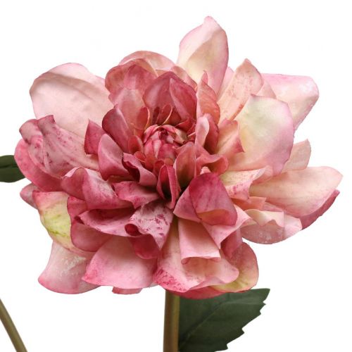 kohteita Tekokukka daalia vaaleanpunainen kukka silmulla H57cm