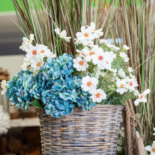 kohteita Tekokukat Cosmea valkoiset silkkikukat H51cm 3 kpl