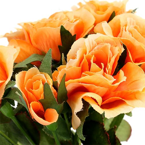 kohteita Tekokukat ruusukimppu oranssi L26cm 3kpl