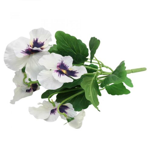 Floristik24 Tekokukat, Silkkikukat, Orvokit Purppura Valkoinen 29cm