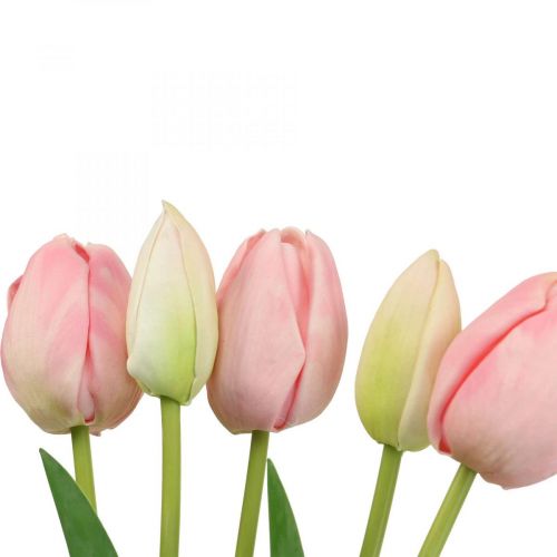 kohteita Tekokukat tulppaani pinkki, kevätkukka 48cm 5kpl kimppu