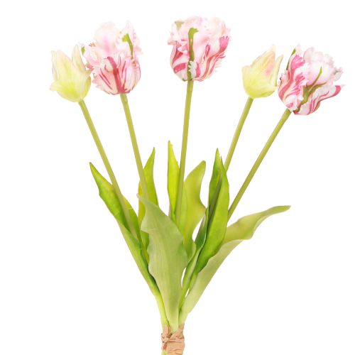 kohteita Tekokukkakimppu 5 papukaija tulppaanit Tekotulppaanit 40cm