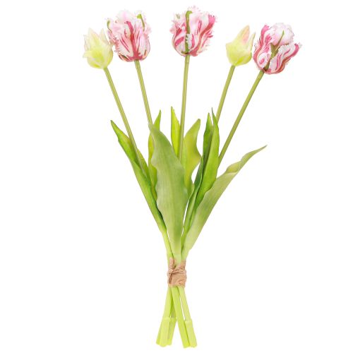 kohteita Tekokukkakimppu 5 papukaija tulppaanit Tekotulppaanit 40cm