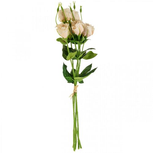 Floristik24 Tekokukat lisianthus cream 51cm kukkakoristeet 5kpl