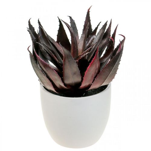 Keinotekoinen aloe vera ruukussa koristekasvi vihreä H20cm