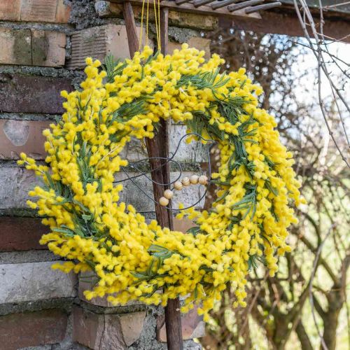 Keinotekoinen kasvi, hopeaakaasia, deco mimosa keltainen, 39cm 3kpl