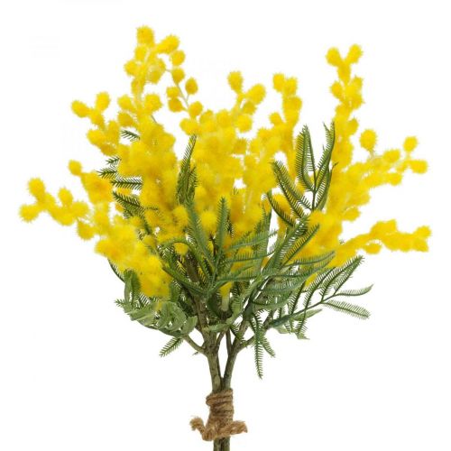 Floristik24 Keinotekoinen kasvi, hopeaakaasia, deco mimosa keltainen, 39cm 3kpl