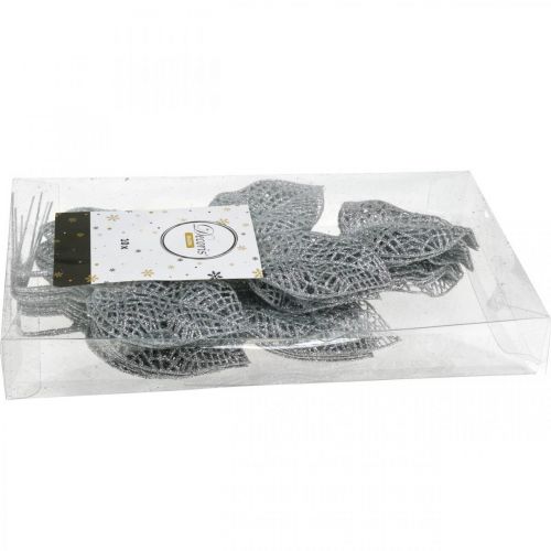 kohteita Tekokasveja, oksakoristeita, koriste lehtihopea glitteriä L36cm 10 kpl