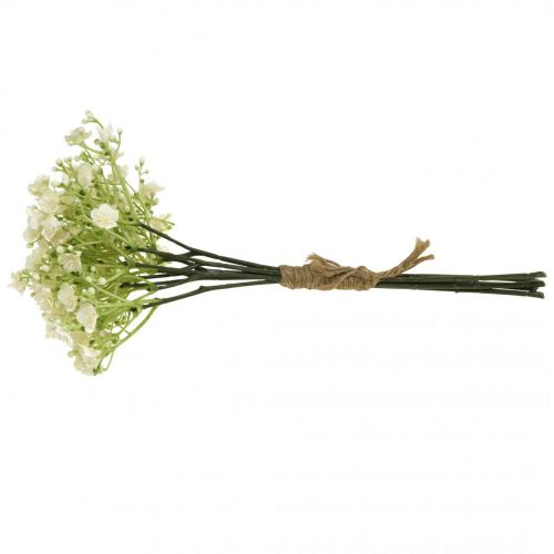Floristik24 Gypsophila tekokukat kipsiyrtti valkoinen L30cm 6 kpl nipussa