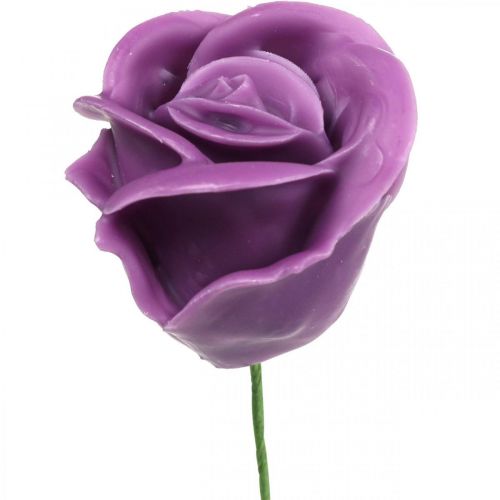 Keinotekoiset ruusut violetti vaha ruusut deco ruusut vaha Ø6cm 18p