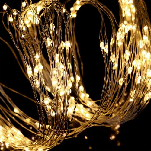 LED-valopaketti sisä- ja ulkokäyttöön 640 1,9m hopea/lämmin valkoinen