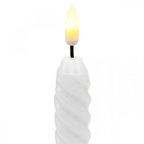 kohteita LED kynttilät valkoinen ajastin aito vaha akulle 25cm 2kpl