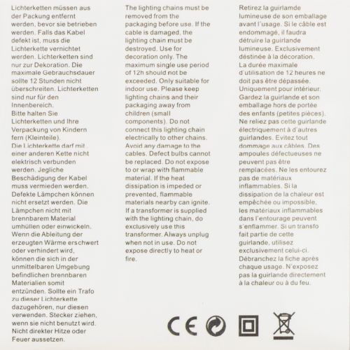 kohteita LED-valoketju, 50 lamppua, paristokäyttöinen, 5 m, lämmin valkoinen