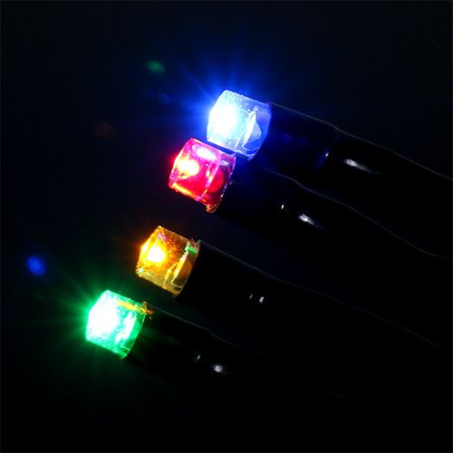 kohteita LED-valoketju ulkokäyttöön 120s 9m värillinen-musta