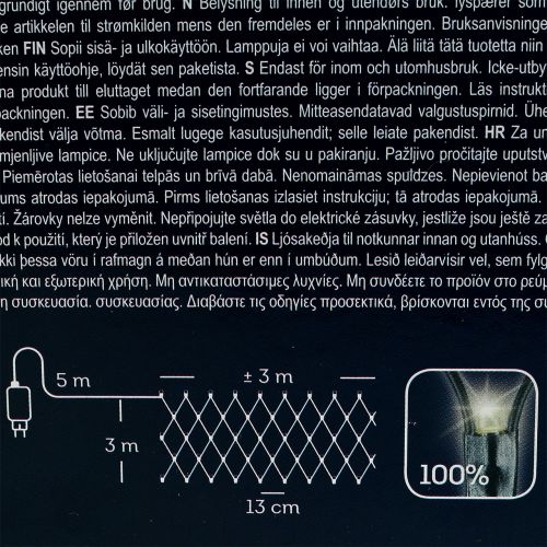 Floristik24 LED-valoverkko 384 lämmin valkoinen 3m x3 m ulkokäyttöön