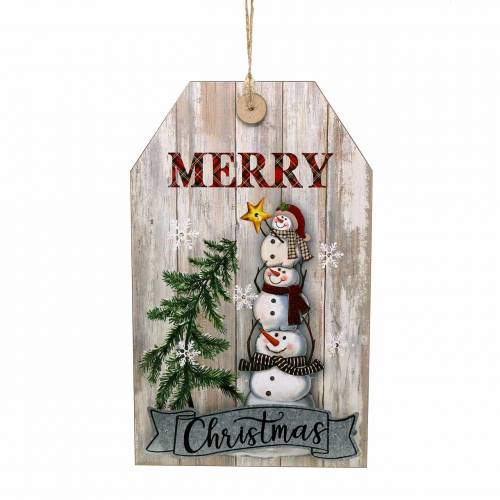 Floristik24 LED-seinämaalaus lumiukko &quot;Hyvää joulua&quot; 23 × 38,5cm Akulle
