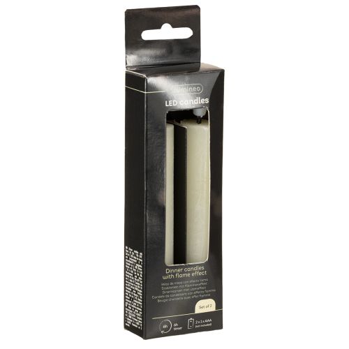 kohteita LED-kynttilä kermanvalkoinen aitoa vahaa K14,5 cm 2 kpl