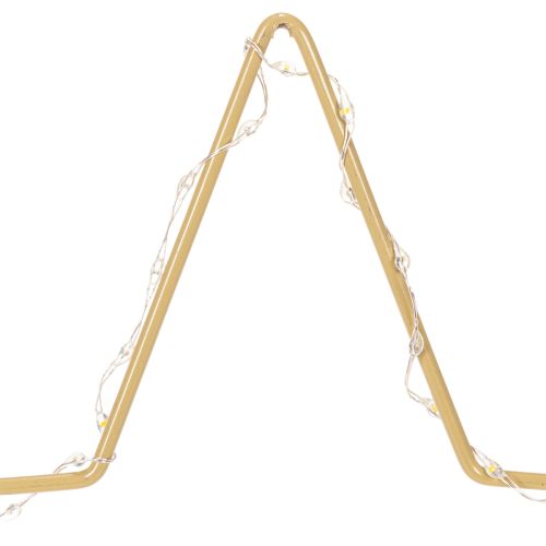 Tähti 50 LEDillä, metallinen pöytäkoriste, paristokäyttöinen, sisäkäyttöön, 33 cm | Floristik24.fi