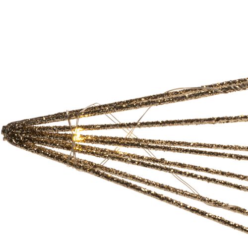 LED-koristeellinen tähti, valmistettu langasta ripustettavaksi, sisäkäyttöön, paristokäyttöinen, 51 cm | Floristik24.fi