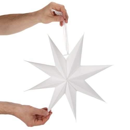LED-riippuvalaisintähti ajastimella, lämmin valkoinen, ulkokäyttöön, 38 cm | Floristik24.fi