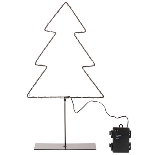 LED-joulukuusi, paristokäyttöinen, sisäpöytäkoriste, 47 cm | Floristik24.fi