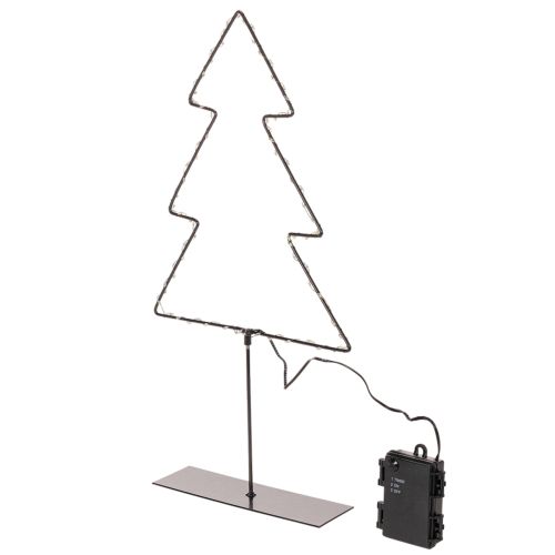 LED-joulukuusi, paristokäyttöinen, sisäpöytäkoriste, 47 cm | Floristik24.fi