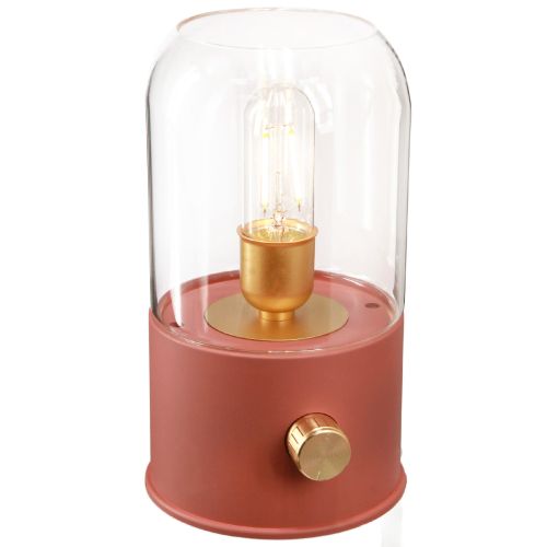kohteita LED-pöytävalaisin retro LED-valo lämmin valkoinen ruskea K19,5cm