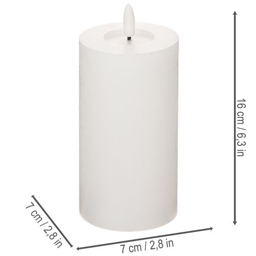 LED-pylväskynttilä, välkkyvä,