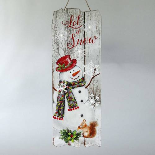 Floristik24 LED-seinämaalaus "Let it Snow" 21 × 60cm Akulle