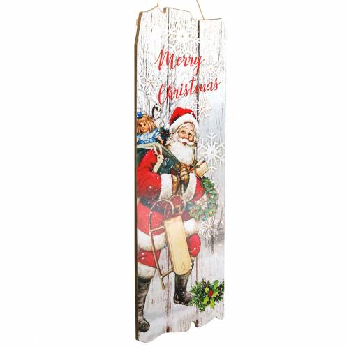 Floristik24 LED-seinämaalaus Joulupukki &quot;Hyvää joulua&quot; 21 × 60cm Akulle