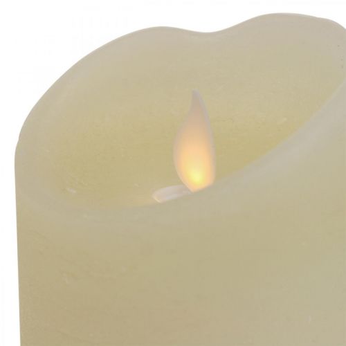 kohteita LED kynttilän vaha pylväs kynttilä lämmin valkoinen Ø7,5cm K10cm