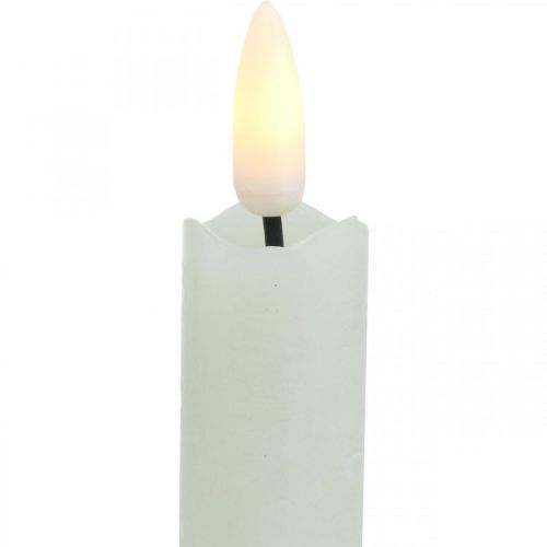 kohteita LED kynttilävaha kynttilän kerma paristolle Ø2cm 24cm 2kpl