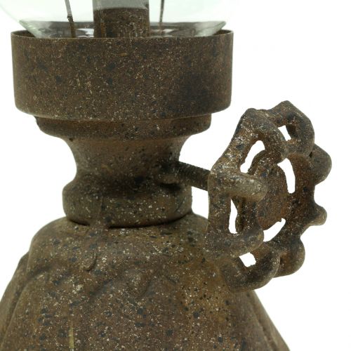 Koristelamppu antiikki Ø11.5cm H25cm | Floristik24.fi