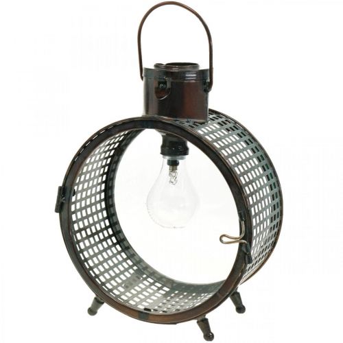 Aurinkolamppu Metallivalo Parveke Deco Industrial Design Ø23cm